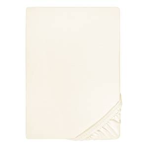 Lenzuolo con angoli per topper 0077641 Cotone / Elastan - Bianco perlato - 90-100 x 200-220 cm