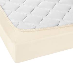 Drap-housse pour surmatelas 0077641 Coton / Élasthanne - Champagne - 90-100 x 200-220 cm