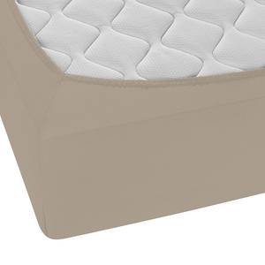 Drap housse pour lit boxspring 0077640 Coton / Élasthanne - Beige - 140 - 160 x 200-220 cm