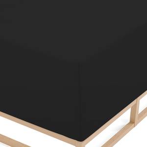 Drap housse pour lit boxspring 0077640 Coton / Élasthanne - Noir - 140 - 160 x 200-220 cm