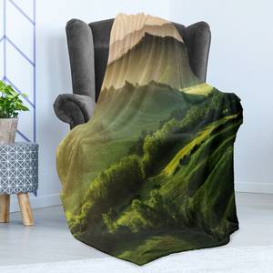 Plaid Scenic Sommer Polyester - Vert - 125 x 175 cm
