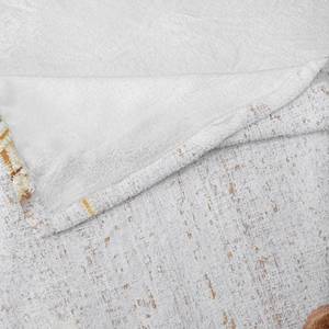 Plaid Maritim Polyester - Off White / Mandel - 125 x 175 cm