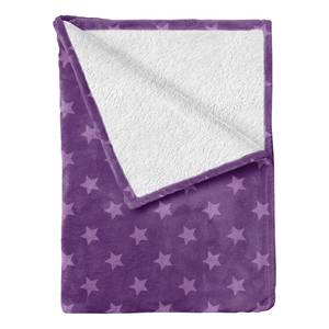 Plaid Star Polyester - Violet / Mauve - 175 x 230 cm