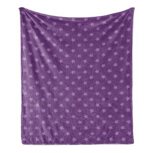 Plaid Star Polyester - Violet / Mauve - 175 x 230 cm