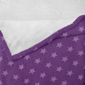 Plaid Star Polyester - Violet / Mauve - 175 x 230 cm