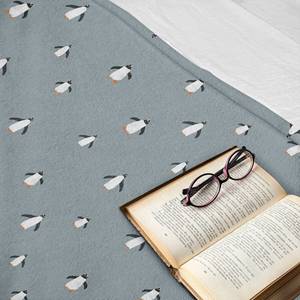 Plaid Pingouin Polyester - Gris foncé - 125 x 175 cm