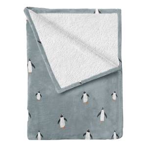 Plaid Pingouin Polyester - Gris foncé - 175 x 230 cm