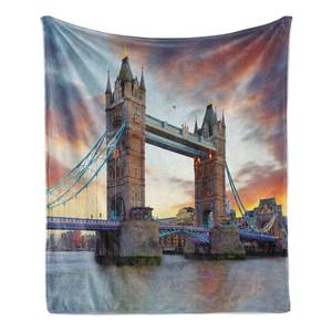 Plaid London Polyester - Multicolore - 175 x 230 cm