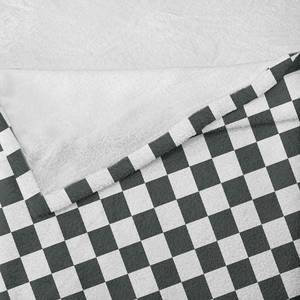 Plaid Tartan II Polyester - Gris / Blanc - 125 x 175 cm