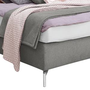 Boxspringbett Arano Chenille GCP: 129 concrete - 180 x 200cm - H2