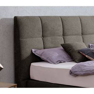 Boxspring Arano Chenille GCP: 42 light brown - 200 x 200cm - Tweepersoonsmatras H2/H3