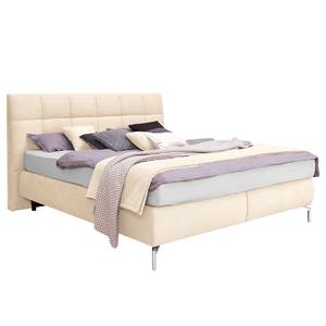 Letto boxspring Arano Ciniglia GCP: zinc - 200 x 200cm - Materasso doppio H2 H3