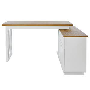 Bureau d’angle Chalet D 155 E Imitation chêne / Blanc