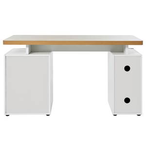 Bureau Cuuba Libre 140 Imitation chêne / Blanc