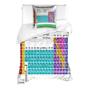 Bettwäsche Periodensystem Microfaser Polyester - Mehrfarbig - 135 x 200 cm + Kissen 80 x 80 cm