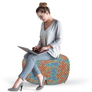 Pouf Poisson Polyester - Multicolore