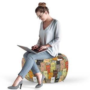 Pouf Gatti Poliestere - Multicolore