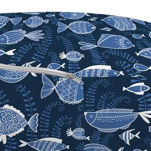 Pouf Ozean Polyester - Indigo Blau / Royal Blau