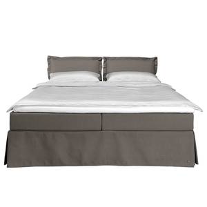 Boxspring Cushion Box Stof TBO: 2 coffee - 200 x 200cm - Tweepersoonsmatras H2/H3