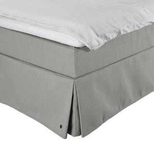 Boxspringbett Cushion Box Stoff TBO: 29 moody grey - 180 x 200cm - Doppelmatratze H2/H3