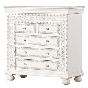 Commode Missoula Manguier massif - Blanc vintage