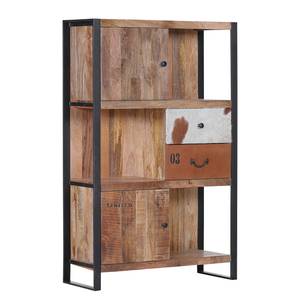 Highboard Vallentuna Mango massiv / Metall - Mango / Schwarz