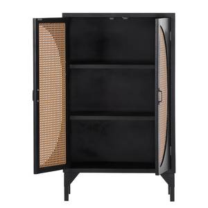 Highboard Nasva Metall / Tanne massiv - Beige / Schwarz