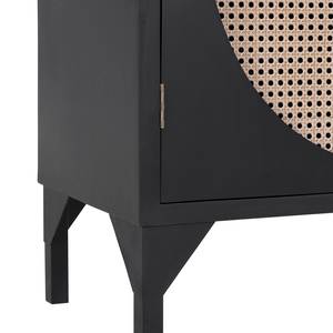 Highboard Nasva Metall / Tanne massiv - Beige / Schwarz