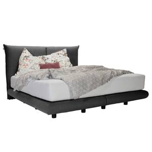 Boxspringbett Soho Pillow Webstoff - Stoff TBO: 9 anthrazite - 160 x 200cm - H3 - Unifarben