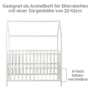 Huisbed Roba Basic (incl. luiertafel) Wit