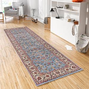 Tapis de couloir Dizi Polypropylène thermofixé - Bleu jean - 80 x 350 cm