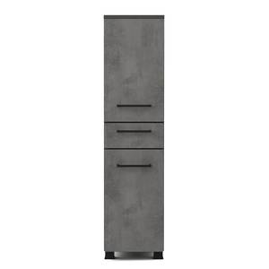Badkamerset BOOYA III (3-delig) zonder verlichting - donkere betonnen look/grafietkleurig