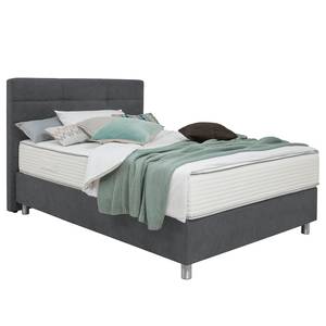 Boxspringbett Jonna Chenille TBS: 19 Grau - 100 x 200cm - H2