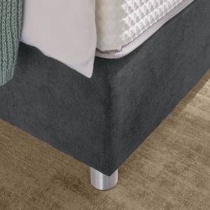 Boxspringbett Jonna Chenille TBS: 19 Grau - 100 x 200cm - H2