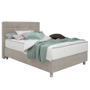 Boxspringbett Jonna Chenille TBS: 2 Steingrau - 100 x 200cm - H2