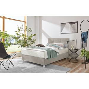 Boxspringbett Jonna Chenille TBS: 2 Steingrau - 100 x 200cm - H2