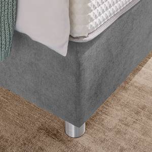 Lit boxspring Jonna Tissu Chenille TBS: 39 Gris argenté - 120 x 200cm - D3 medium