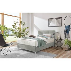 Boxspring Jonna Chenille TBS: 69 Agaat grijs - 120 x 200cm - H2 zacht