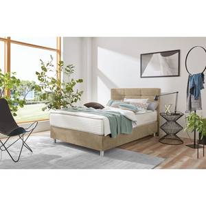 Letto boxspring Jonna Ciniglia TBS: 12 Grigio beige - 120 x 200cm - H2