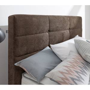 Boxspringbett Jonna Chenille TBS: 4 Nussbraun - 120 x 200cm - H3