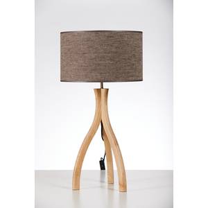 Lampe Raahe I Lin / Frêne massif - 1 ampoule - Marron