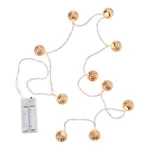 LED-Lichterkette ORIENTAL LIGHTS Eisen / Polyester PVC - 10-flammig - Braun