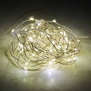 LED-Lichterkette TWINE LIGHTS I Polyester PVC - 100-flammig - Silber