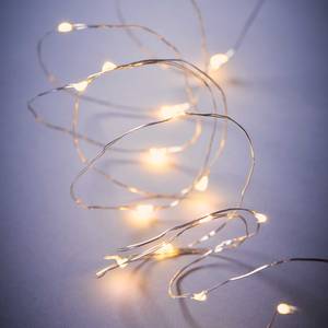 LED-Lichterkette TWINE LIGHTS I Polyester PVC - 100-flammig - Silber