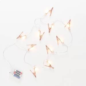 Catena luminosa a LED CLIP COUTURE / Poliestere PVC - 10 punti luce