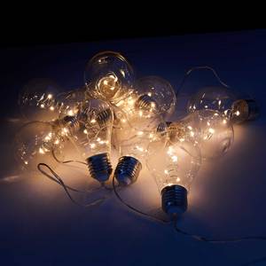 LED-Lichterkette BULB LIGHTS V Klarglas / Polyester PVC - 10-flammig