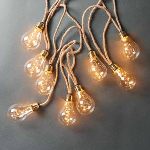 Guirlande lumineuse BULB LIGHTS IV Verre transparent / Jute - 10 ampoules