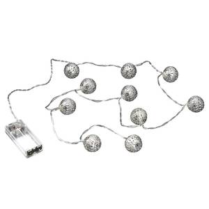 LED-Lichterkette ORIENTAL LIGHTS Eisen / Polyester PVC - 10-flammig - Silber