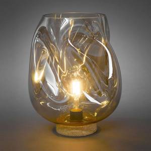 Tischleuchte LIGHT ART Farbglas / Kork - 1-flammig - Höhe: 27 cm
