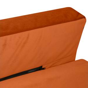 Letto imbottito Ilay Velluto Sadia: arancione - 160 x 200cm